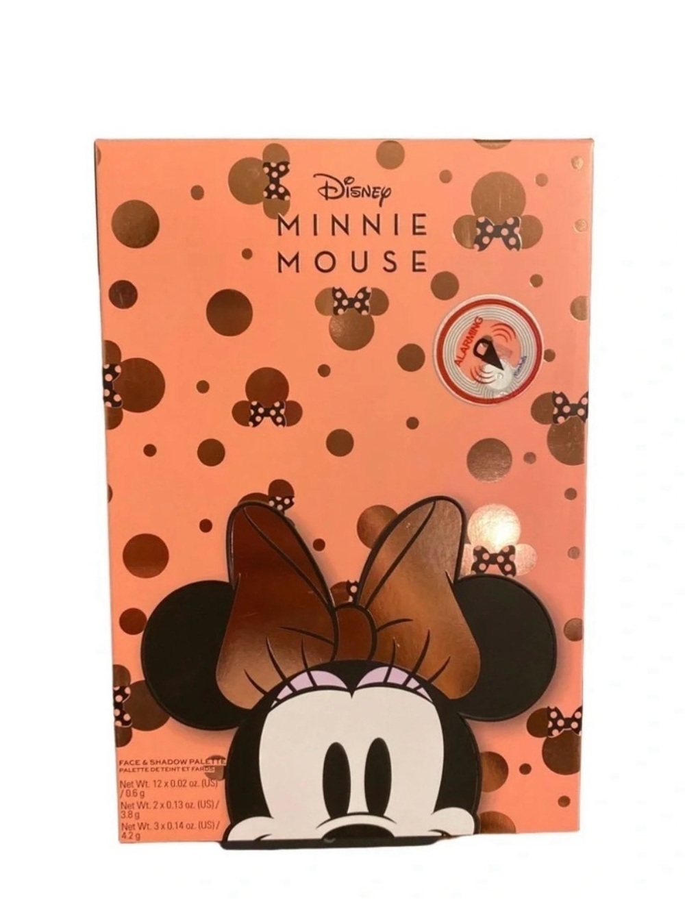 NIB Makeup Revolution Disney Minnie Mouse 17 Shadow Palette Pink Rose Gold